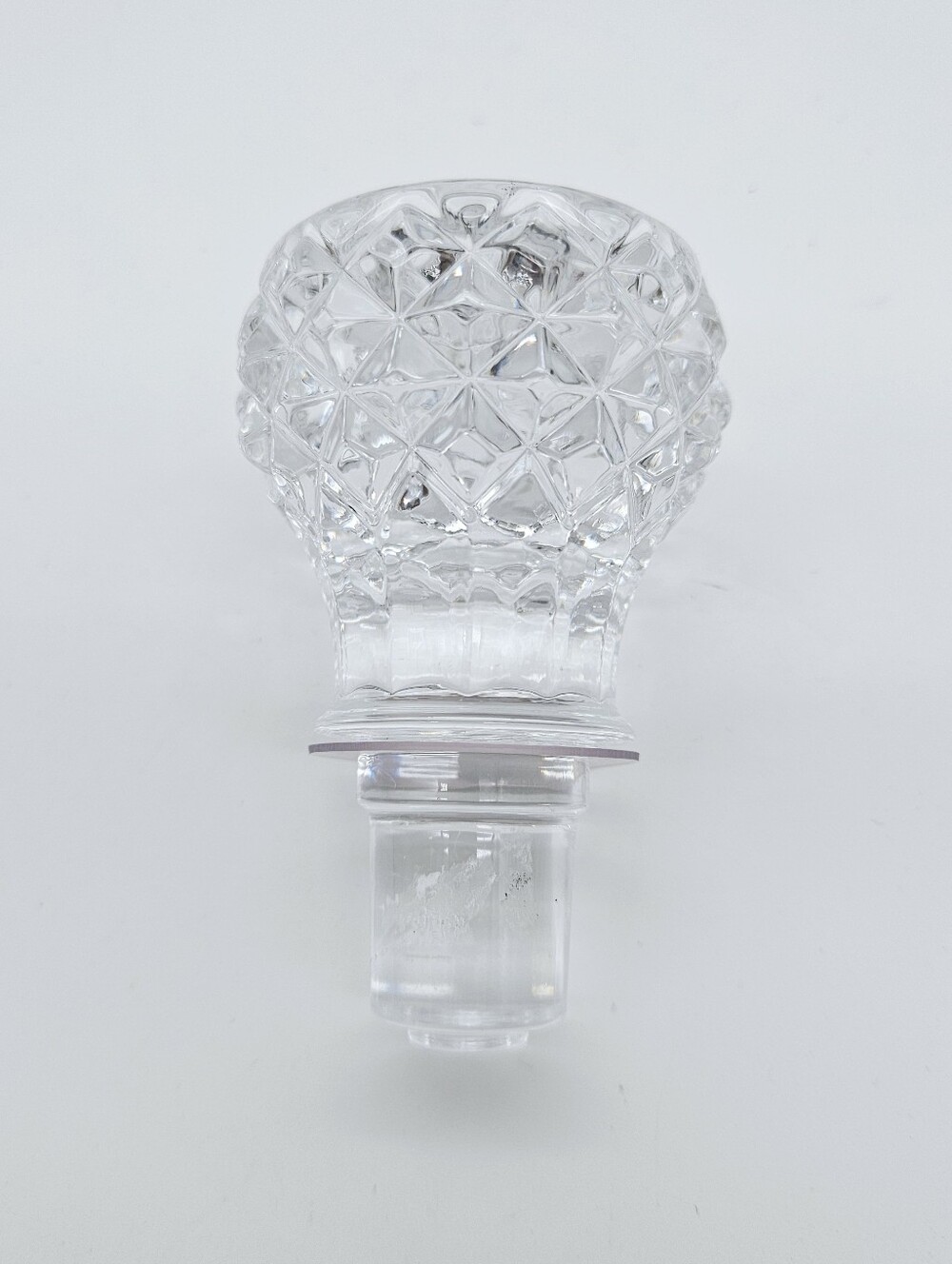 VINTAGE | cut glass decanter stopper topper
